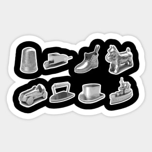 Monopoly Pieces Sticker